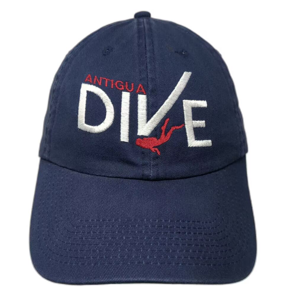 Blue 84 Antigua Dive Baseball Cap Blue One Size Embroidered Adjustable Hat